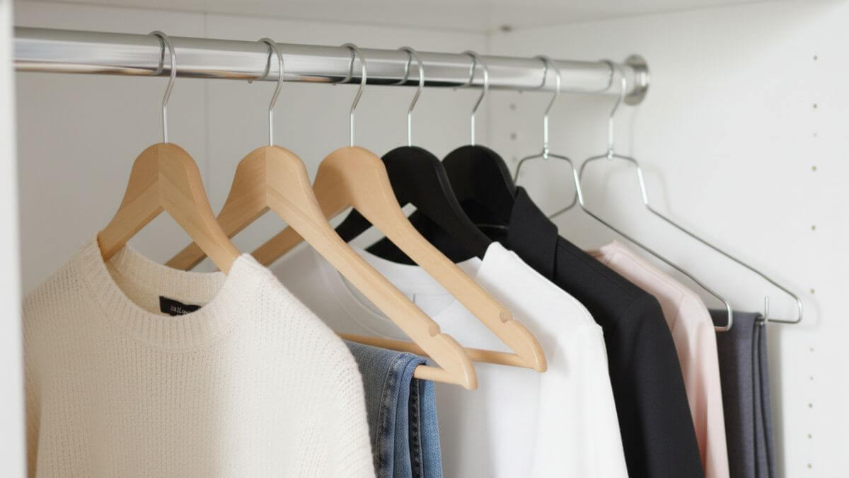 ¿Has escuchado de la percha invertida? Así puedes usarla para limpiar tu armario sin culpas