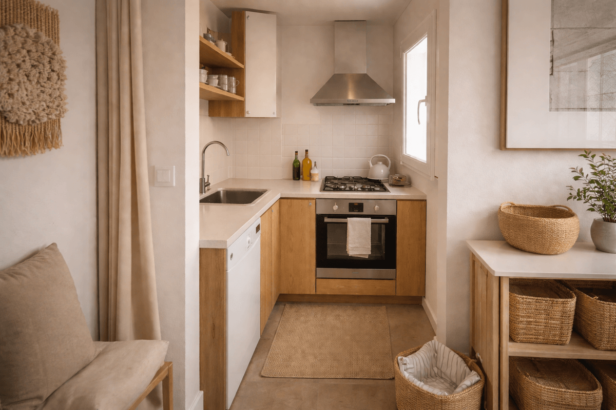 Cómo hacer que una cocina pequeña rinda el doble: 5 trucos para ganar espacio