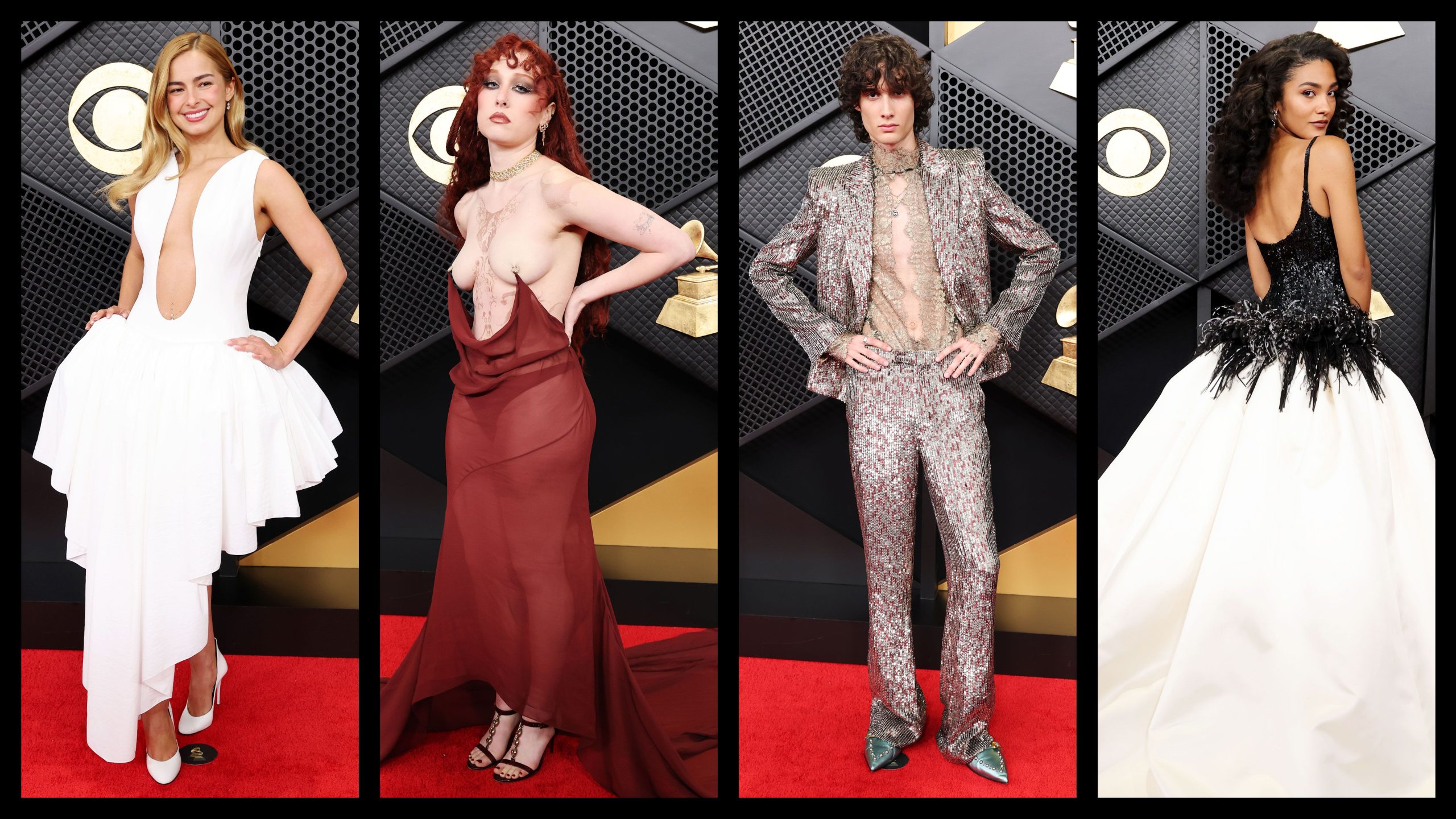 ​Chappell Roan y Karol G sin miedo al éxito (ni a la censura): todos los looks de la alfombra roja de los Grammy 2026 