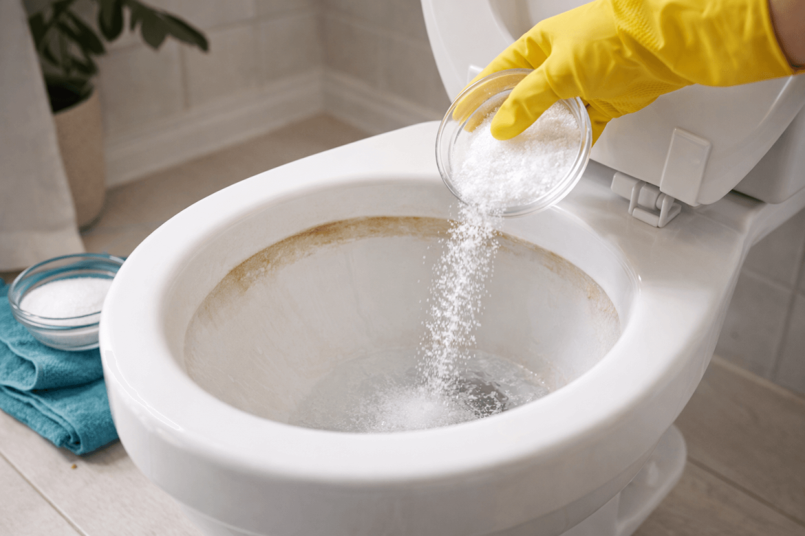 Cómo blanquear la taza del inodoro con ácido cítrico (y cuándo no sirve)