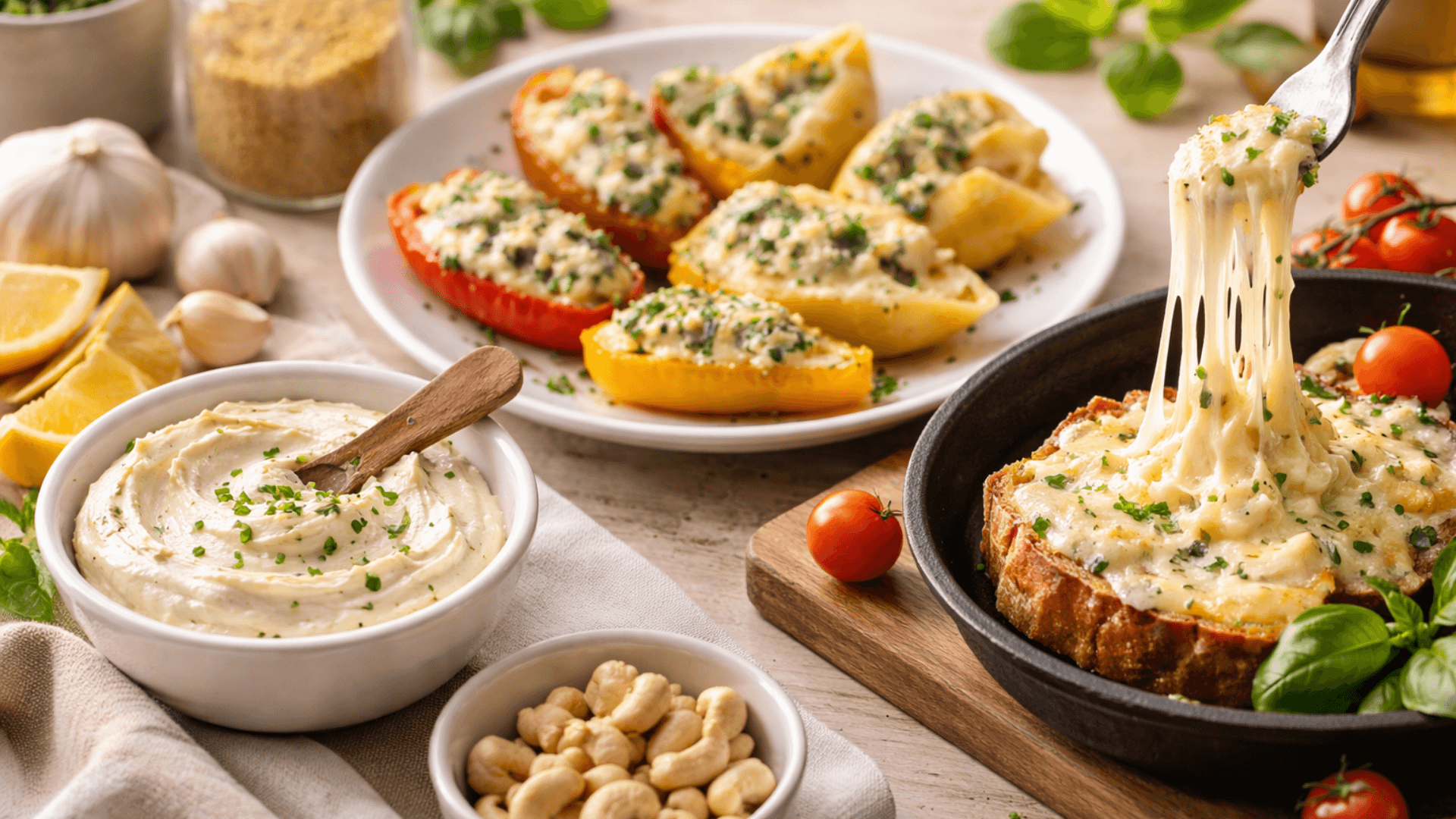 Queso vegano en casa: 3 alternativas fáciles para untar, rellenar y fundir