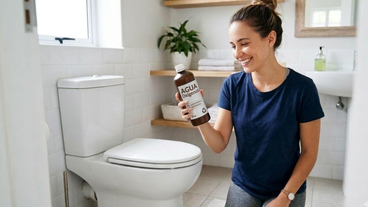 Cómo limpiar tu baño completamente usando agua oxigenada: el blanqueador y desinfectante más olvidado