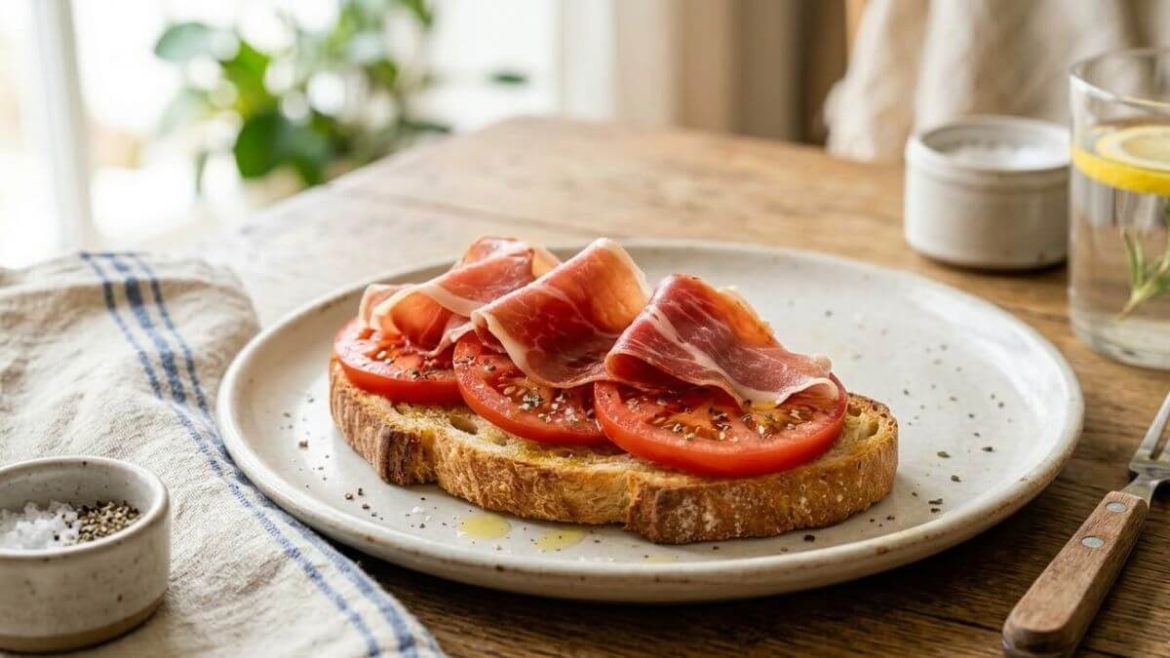 6 montaditos fáciles con jamón serrano para una merienda de media tarde