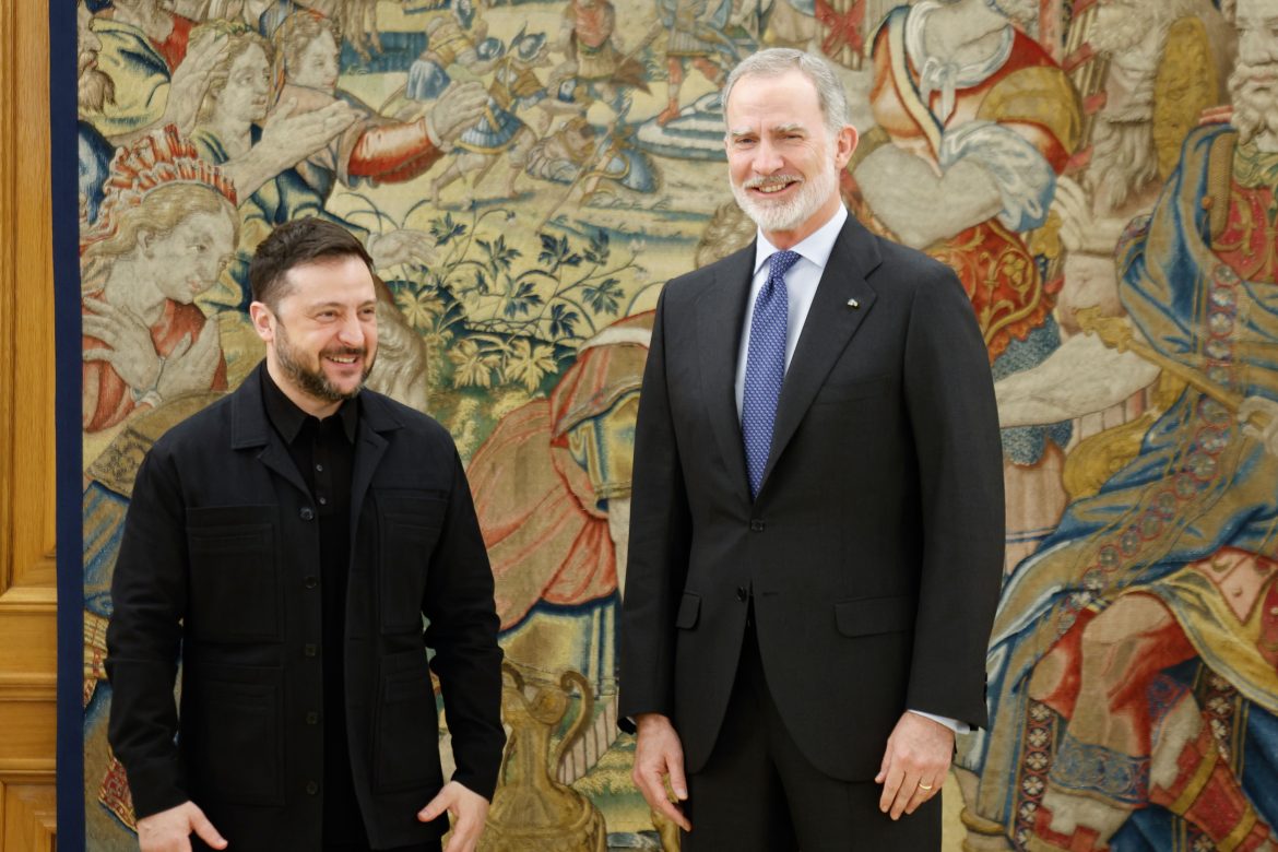 ​El rey recibe a Zelenski, que intenta mantener el foco europeo sobre Ucrania tras la guerra de Irán 