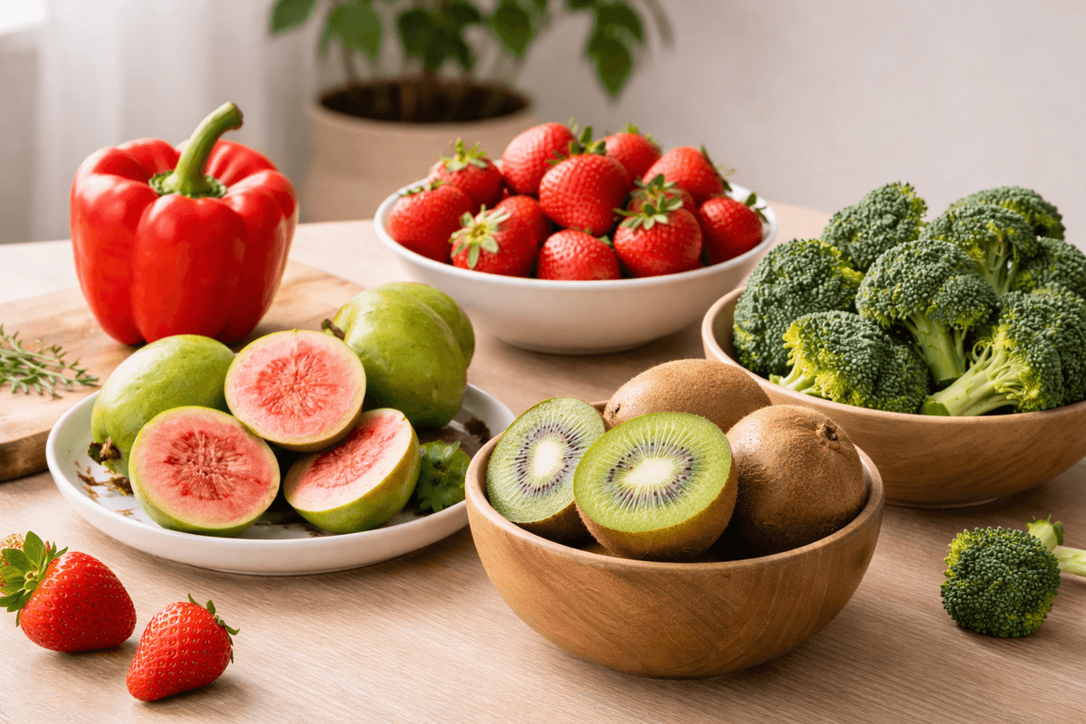 5 alimentos que aportan más vitamina C que las naranjas