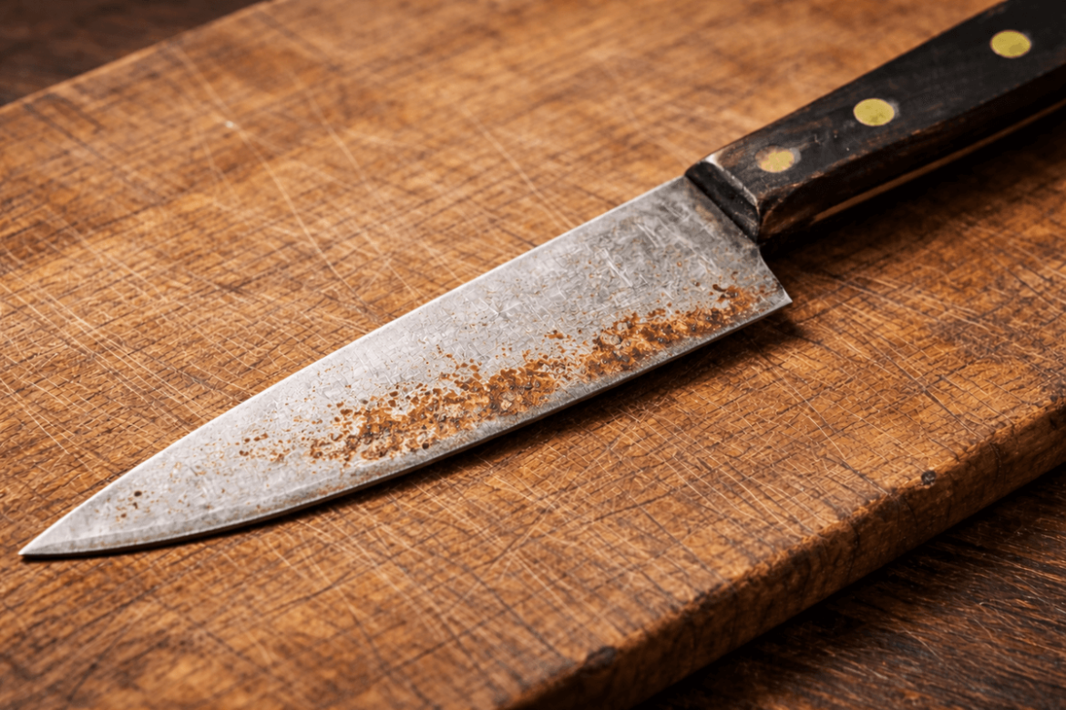 Manchas de óxido en los cuchillos “inoxidables”: cómo solucionarlo y evitar que ocurran