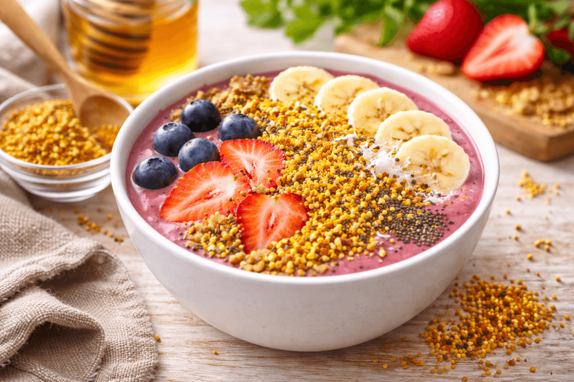 7 formas de usar polen de abeja en la cocina (más allá del yogur)