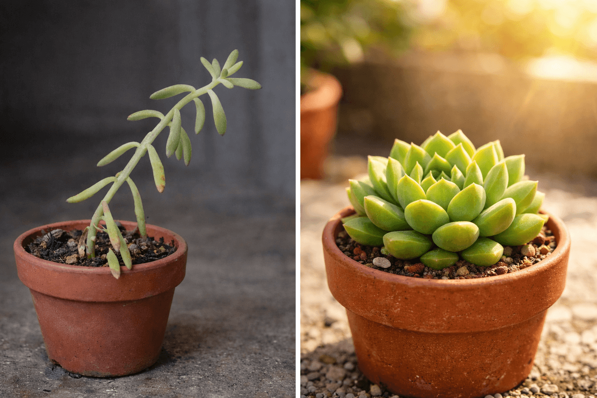 ¿Por qué tus suculentas se alargan y crecen feas? Cómo evitarlo y arreglarlo