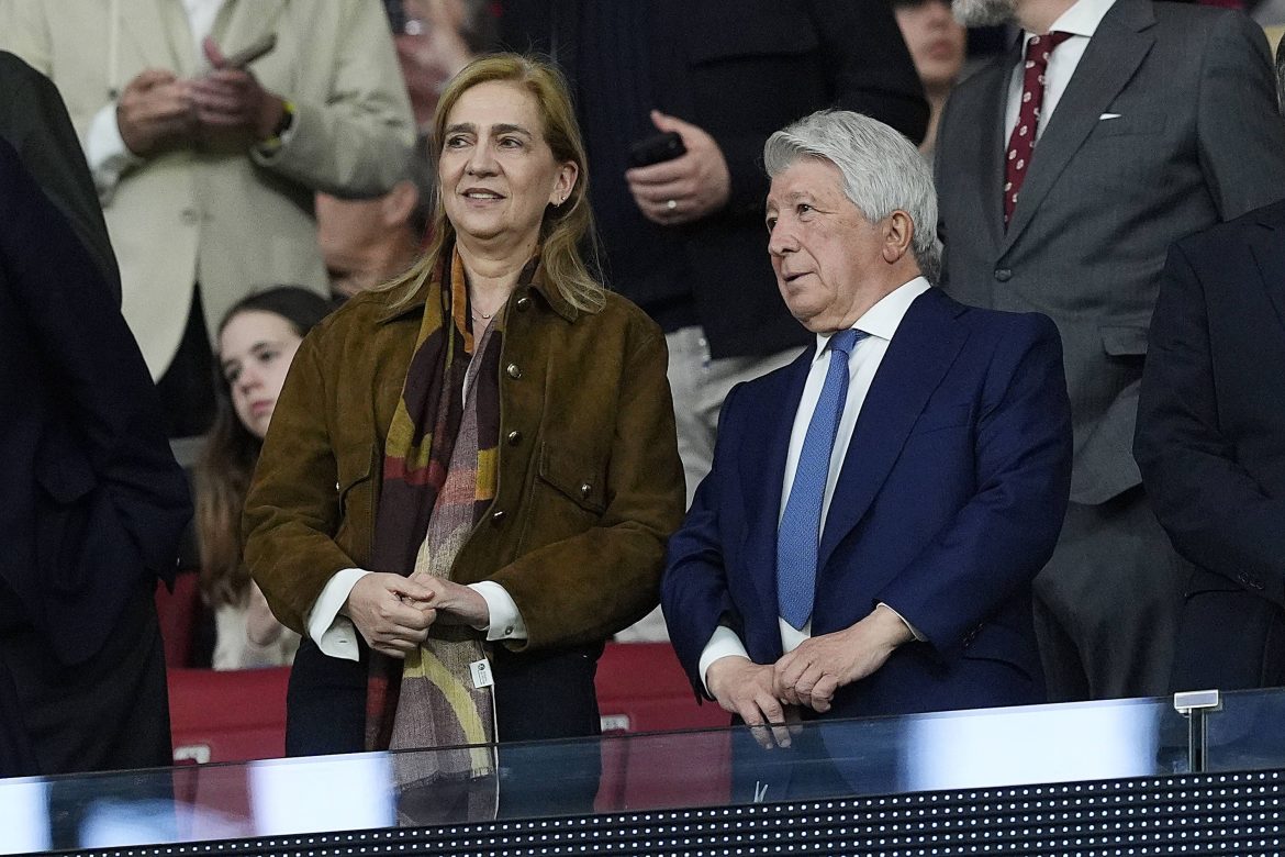 ​La infanta Cristina culmina en el palco del Metropolitano su semana de mayor presencia pública en años 