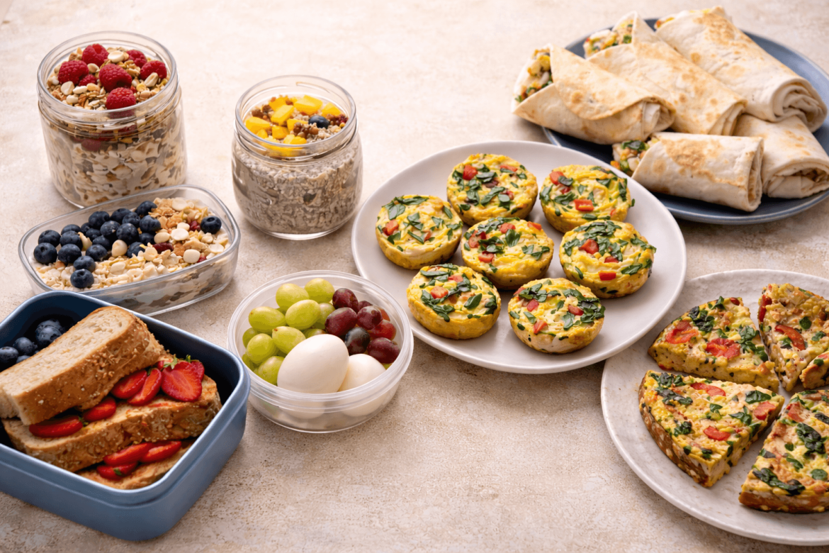 7 desayunos fáciles para entre semana que puedes adelantar y repetir sin aburrirte