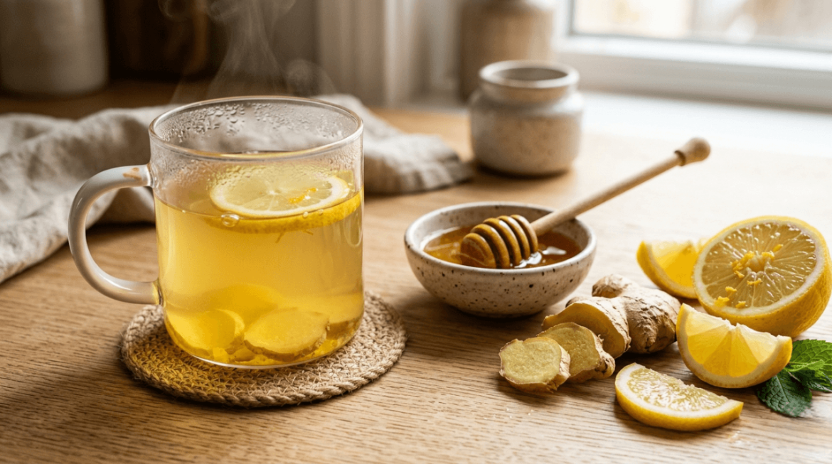 Cómo hacer una infusión de jengibre suave y reconfortante para relajarte en la noche